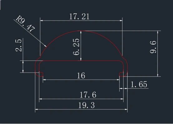 60 Degree Extruded Acrylic Optics Lens 60 Degree Extruded Acrylic Optics Lens